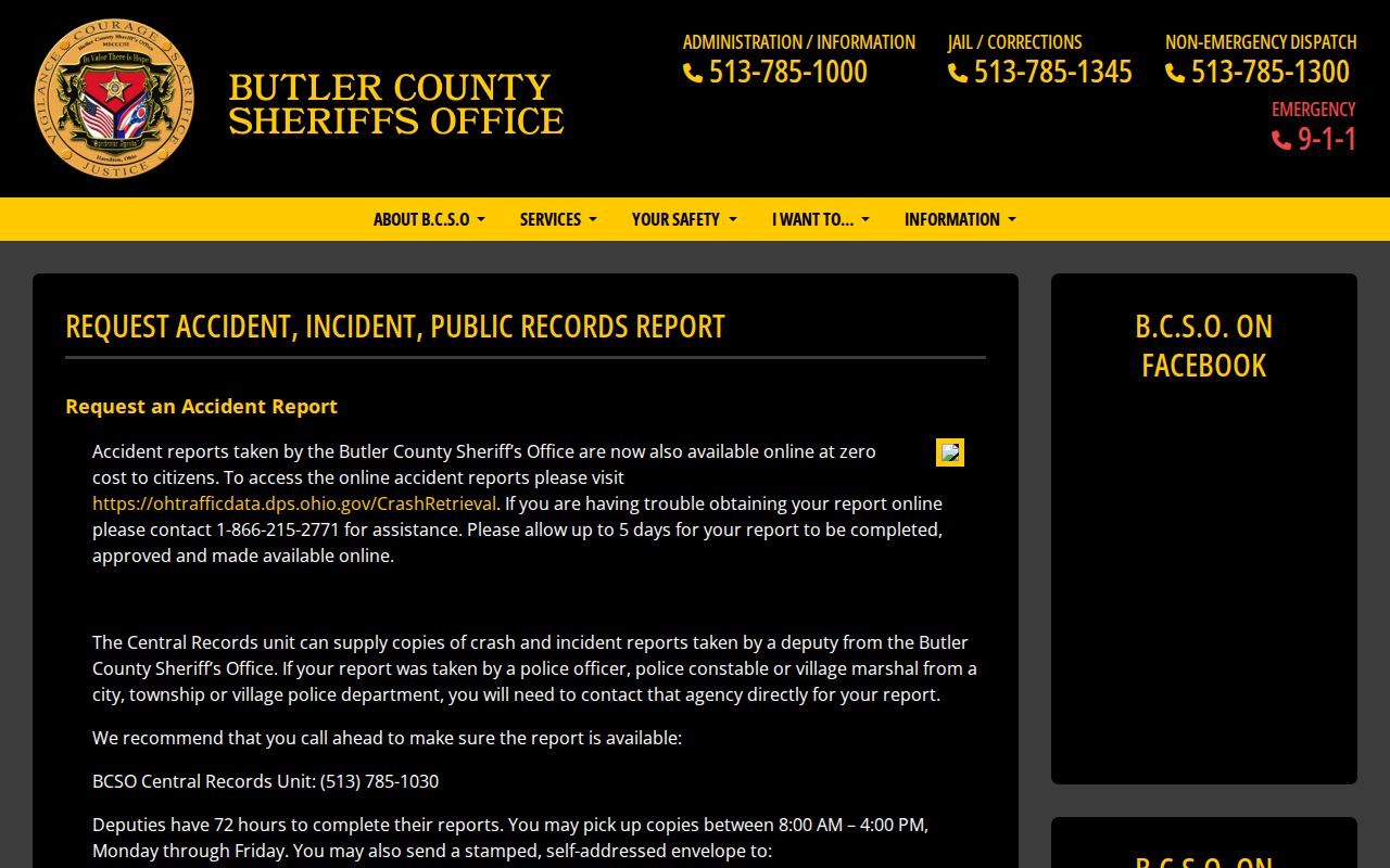 West Chester Township neighbors follow-up showing Butler County Sheriff records request information