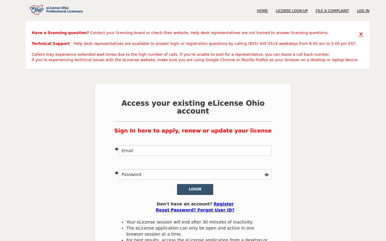West Chester Township resident lookup Ohio eLicense verification portal